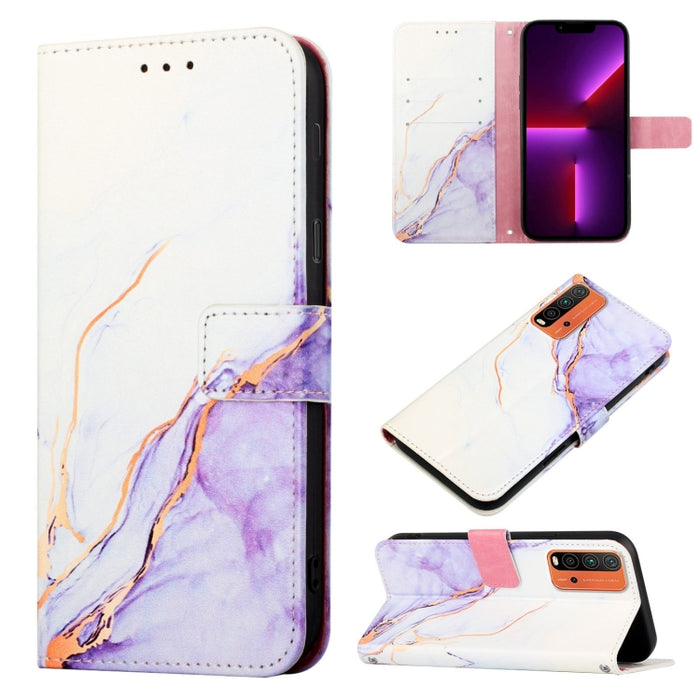 PT003 Estuche para teléfono de cuero con tapa y patrón de mármol, For Xiaomi Redmi Note 10 4G / Note 10s, For Xiaomi Redmi Note 10 Pro / Note 10 Pro Max, For Xiaomi Poco M2 / Redmi 9, For Xiaomi Redmi 9A / Redmi 9i India / Redmi 9AT                    ...