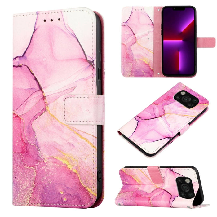 PT003 Estuche para teléfono de cuero con tapa y patrón de mármol, For Xiaomi Redmi Note 10 4G / Note 10s, For Xiaomi Redmi Note 10 Pro / Note 10 Pro Max, For Xiaomi Poco M2 / Redmi 9, For Xiaomi Redmi 9A / Redmi 9i India / Redmi 9AT                    ...