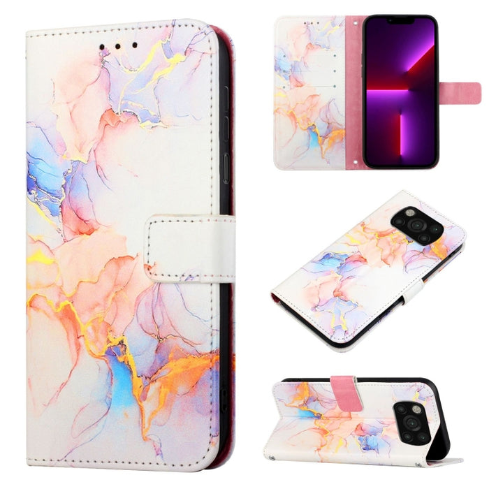 PT003 Estuche para teléfono de cuero con tapa y patrón de mármol, For Xiaomi Redmi Note 10 4G / Note 10s, For Xiaomi Redmi Note 10 Pro / Note 10 Pro Max, For Xiaomi Poco M2 / Redmi 9, For Xiaomi Redmi 9A / Redmi 9i India / Redmi 9AT                    ...