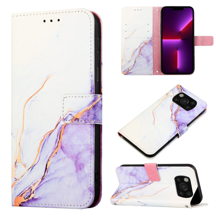 PT003 Estuche para teléfono de cuero con tapa y patrón de mármol, For Xiaomi Redmi Note 10 4G / Note 10s, For Xiaomi Redmi Note 10 Pro / Note 10 Pro Max, For Xiaomi Poco M2 / Redmi 9, For Xiaomi Redmi 9A / Redmi 9i India / Redmi 9AT                    ...