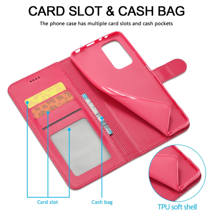 LC.IMEEKE Estuche para teléfono de cuero con textura de becerro, For Xiaomi Redmi Note 11/11S, For Xiaomi Redmi Note 11 Pro International Version, For Xiaomi Redmi Note 11/11S International Version, For Xiaomi Redmi Note 11 International Version
