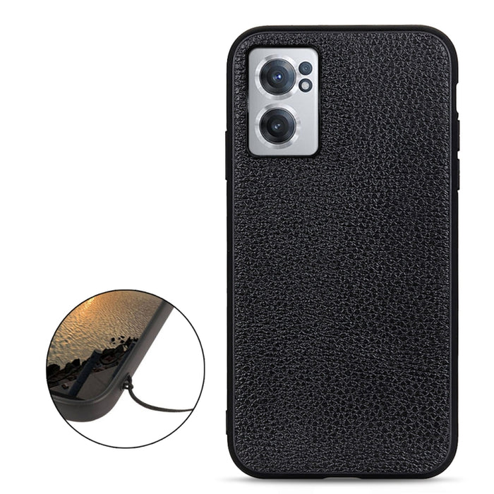 Estuche para teléfono de cuero genuino con textura de litchi, For OnePlus Nord CE 2 5G, For Xiaomi Redmi K40S 5G, For Xiaomi Redmi K50/K50 Pro Fine Hole Version, For Huawei nova 9 SE Fine Hole Version