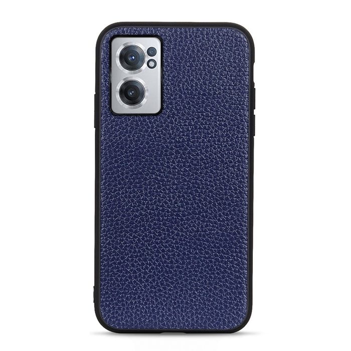 Estuche para teléfono de cuero genuino con textura de litchi, For OnePlus Nord CE 2 5G, For Xiaomi Redmi K40S 5G, For Xiaomi Redmi K50/K50 Pro Fine Hole Version, For Huawei nova 9 SE Fine Hole Version