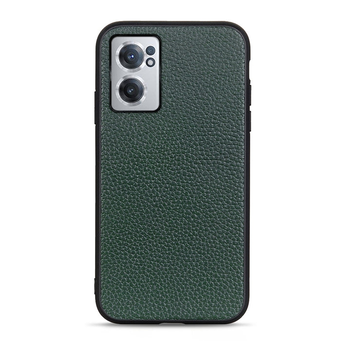 Estuche para teléfono de cuero genuino con textura de litchi, For OnePlus Nord CE 2 5G, For Xiaomi Redmi K40S 5G, For Xiaomi Redmi K50/K50 Pro Fine Hole Version, For Huawei nova 9 SE Fine Hole Version