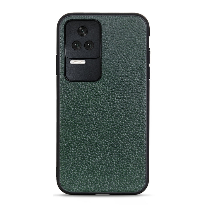 Estuche para teléfono de cuero genuino con textura de litchi, For OnePlus Nord CE 2 5G, For Xiaomi Redmi K40S 5G, For Xiaomi Redmi K50/K50 Pro Fine Hole Version, For Huawei nova 9 SE Fine Hole Version