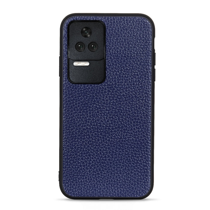 Estuche para teléfono de cuero genuino con textura de litchi, For OnePlus Nord CE 2 5G, For Xiaomi Redmi K40S 5G, For Xiaomi Redmi K50/K50 Pro Fine Hole Version, For Huawei nova 9 SE Fine Hole Version