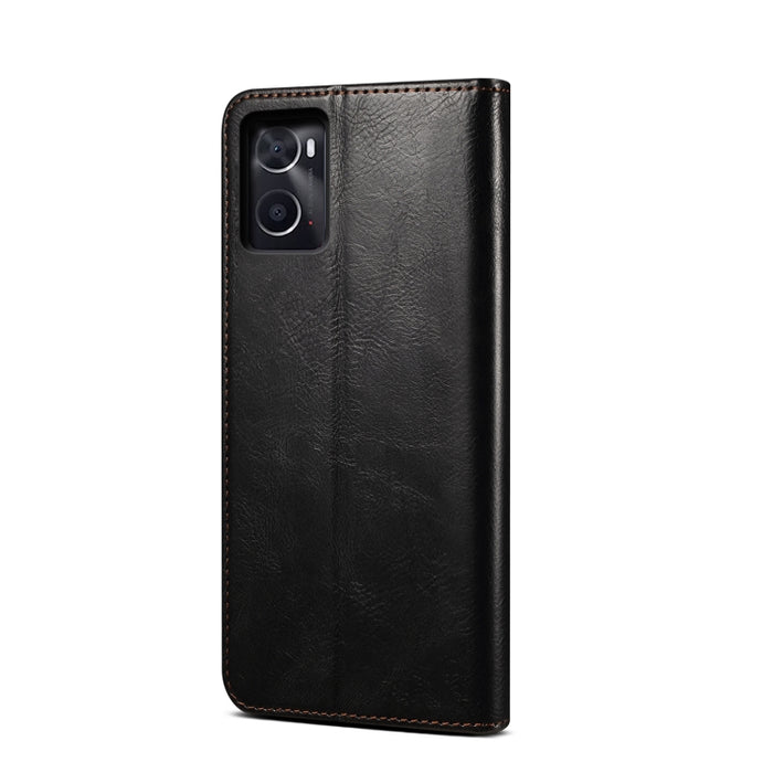 Caja de teléfono de cuero con textura de caballo loco de cera de aceite, For OPPO A96 5G / Reno7 Z 5G, For Google Pixel 7 Pro 5G, For Google Pixel 7 5G, For Huawei nova 9 SE, For Xiaomi Redmi 10C, For Samsung Galaxy A23 5G, For Xiaomi Poco X4 Pro 5G
