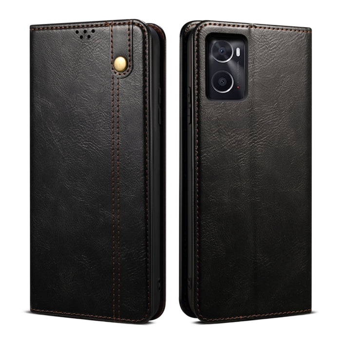 Caja de teléfono de cuero con textura de caballo loco de cera de aceite, For OPPO A96 5G / Reno7 Z 5G, For Google Pixel 7 Pro 5G, For Google Pixel 7 5G, For Huawei nova 9 SE, For Xiaomi Redmi 10C, For Samsung Galaxy A23 5G, For Xiaomi Poco X4 Pro 5G