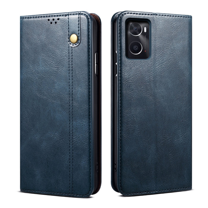 Caja de teléfono de cuero con textura de caballo loco de cera de aceite, For OPPO A96 5G / Reno7 Z 5G, For Google Pixel 7 Pro 5G, For Google Pixel 7 5G, For Huawei nova 9 SE, For Xiaomi Redmi 10C, For Samsung Galaxy A23 5G, For Xiaomi Poco X4 Pro 5G