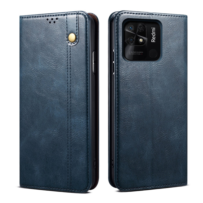 Caja de teléfono de cuero con textura de caballo loco de cera de aceite, For OPPO A96 5G / Reno7 Z 5G, For Google Pixel 7 Pro 5G, For Google Pixel 7 5G, For Huawei nova 9 SE, For Xiaomi Redmi 10C, For Samsung Galaxy A23 5G, For Xiaomi Poco X4 Pro 5G
