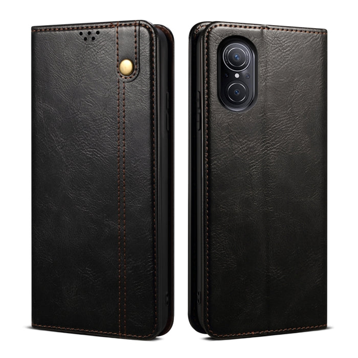 Caja de teléfono de cuero con textura de caballo loco de cera de aceite, For OPPO A96 5G / Reno7 Z 5G, For Google Pixel 7 Pro 5G, For Google Pixel 7 5G, For Huawei nova 9 SE, For Xiaomi Redmi 10C, For Samsung Galaxy A23 5G, For Xiaomi Poco X4 Pro 5G