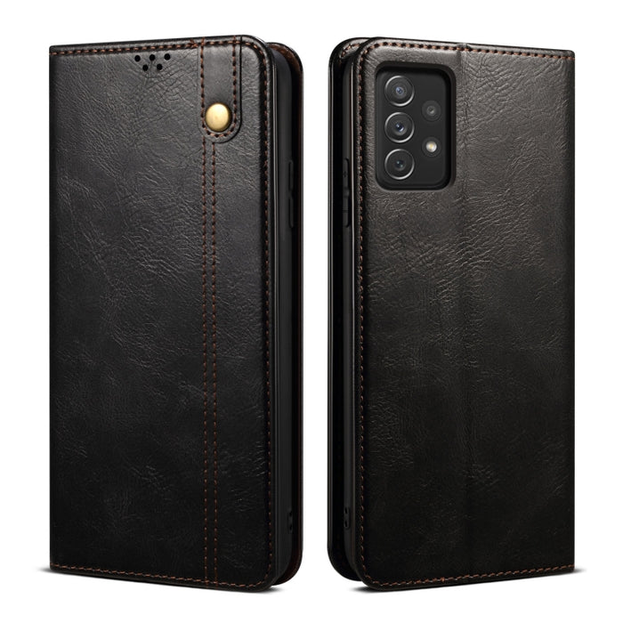 Caja de teléfono de cuero con textura de caballo loco de cera de aceite, For OPPO A96 5G / Reno7 Z 5G, For Google Pixel 7 Pro 5G, For Google Pixel 7 5G, For Huawei nova 9 SE, For Xiaomi Redmi 10C, For Samsung Galaxy A23 5G, For Xiaomi Poco X4 Pro 5G