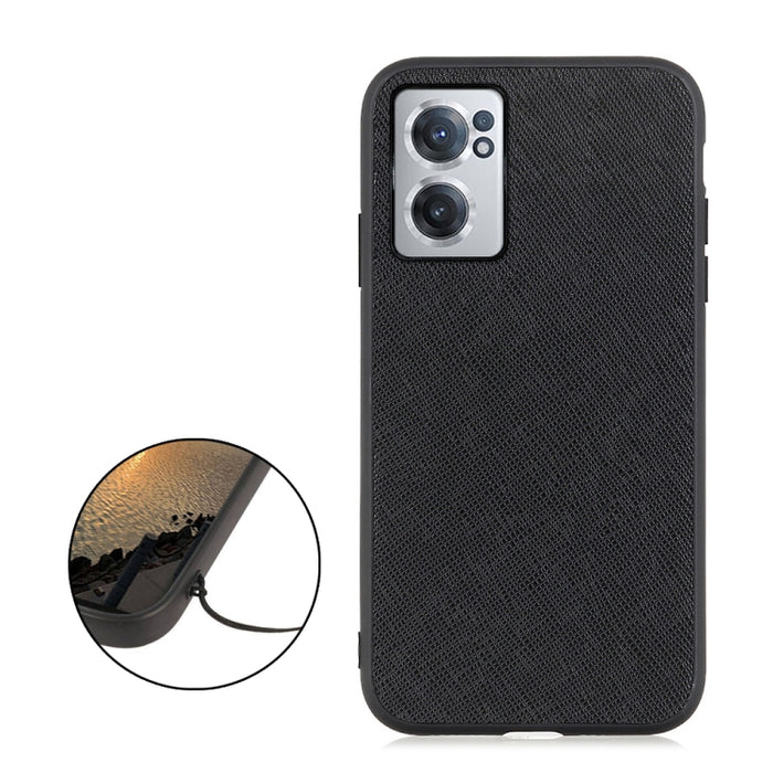 Caja de teléfono de cuero genuino con textura cruzada, For OnePlus Nord CE 2 5G, For Xiaomi Redmi K40S 5G, For Xiaomi Redmi K50/K50 Pro Fine Hole Version, For Huawei nova 9 SE Fine Hole Version