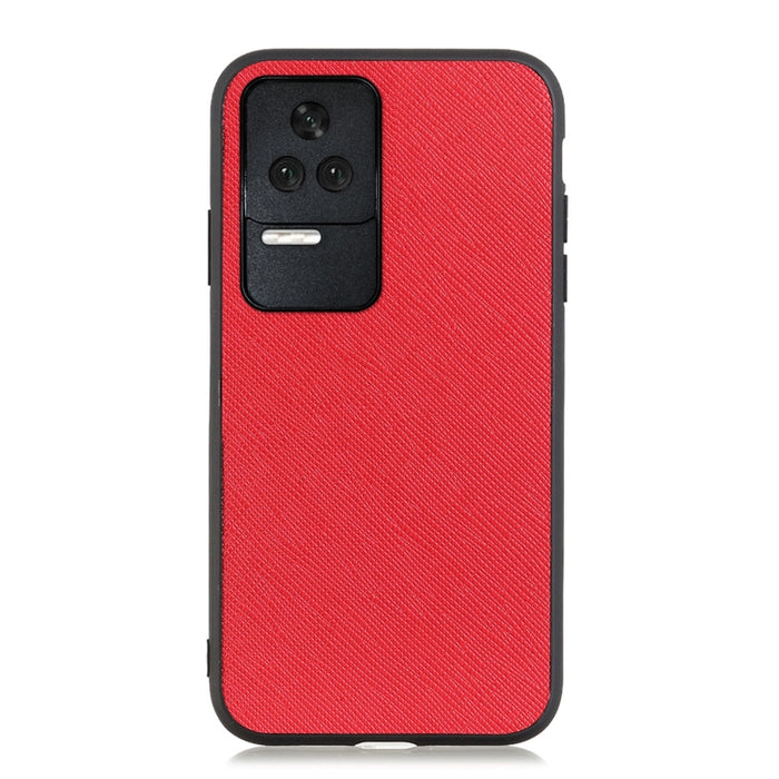 Caja de teléfono de cuero genuino con textura cruzada, For OnePlus Nord CE 2 5G, For Xiaomi Redmi K40S 5G, For Xiaomi Redmi K50/K50 Pro Fine Hole Version, For Huawei nova 9 SE Fine Hole Version