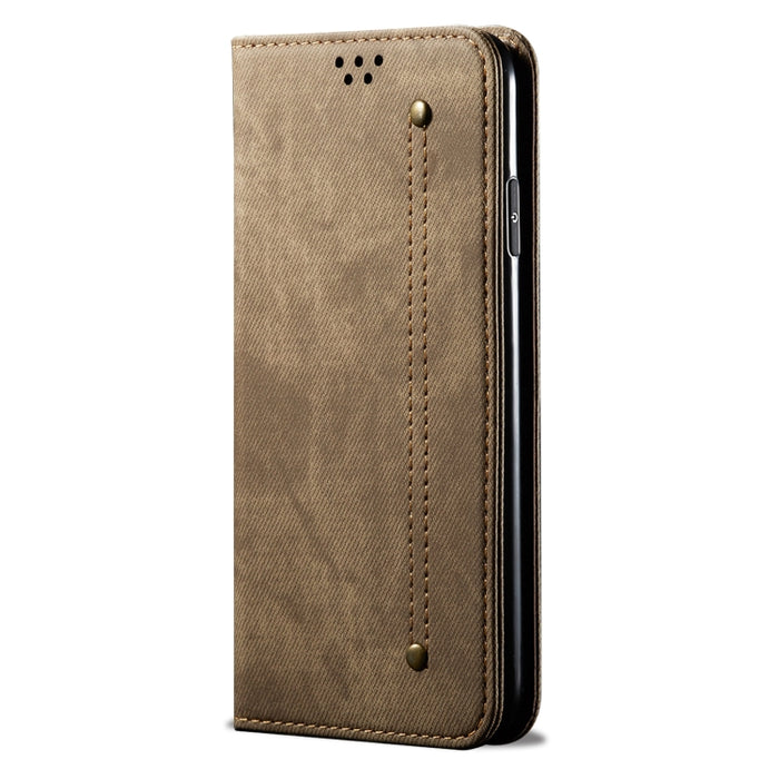 Estuche para teléfono de cuero con textura de mezclilla, For OPPO A96 5G / Reno7 Z 5G, For Google Pixel 7 Pro 5G, For Google Pixel 7 5G, For Xiaomi Redmi 10C, For Huawei nova 9 SE, For Samsung Galaxy A23 5G, For Xiaomi Poco X4 Pro 5G