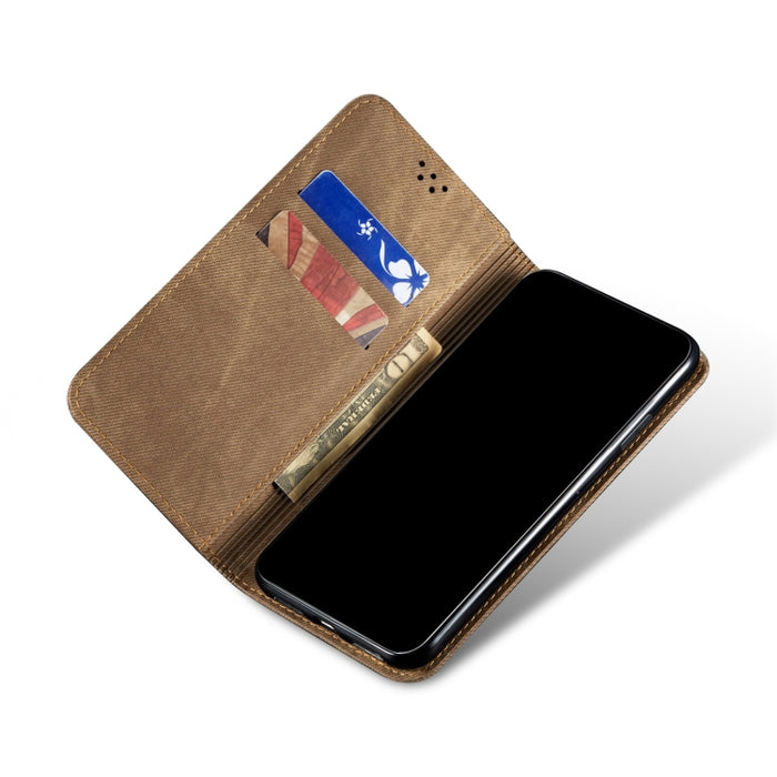 Estuche para teléfono de cuero con textura de mezclilla, For OPPO A96 5G / Reno7 Z 5G, For Google Pixel 7 Pro 5G, For Google Pixel 7 5G, For Xiaomi Redmi 10C, For Huawei nova 9 SE, For Samsung Galaxy A23 5G, For Xiaomi Poco X4 Pro 5G