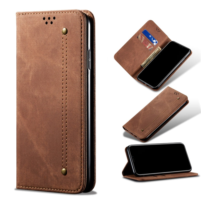 Estuche para teléfono de cuero con textura de mezclilla, For OPPO A96 5G / Reno7 Z 5G, For Google Pixel 7 Pro 5G, For Google Pixel 7 5G, For Xiaomi Redmi 10C, For Huawei nova 9 SE, For Samsung Galaxy A23 5G, For Xiaomi Poco X4 Pro 5G