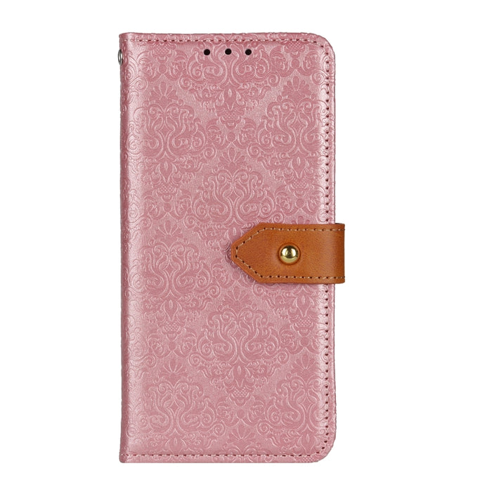 Estuche para teléfono de cuero en relieve floral europeo, For Xiaomi Poco M4 Pro 4G