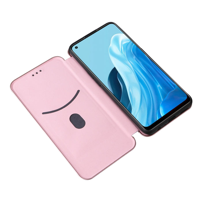Caja de teléfono de cuero magnético con textura de fibra de carbono, For OPPO Find X5 Lite, For OPPO Realme 9 Pro, For Xiaomi Redmi Note 11 4G / Note 11S 4G, For Nokia G11 / G21