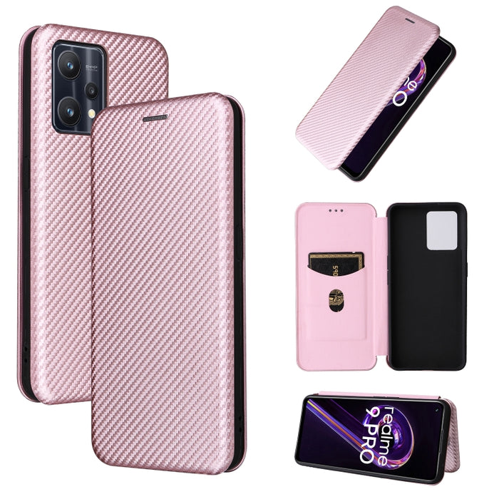 Caja de teléfono de cuero magnético con textura de fibra de carbono, For OPPO Find X5 Lite, For OPPO Realme 9 Pro, For Xiaomi Redmi Note 11 4G / Note 11S 4G, For Nokia G11 / G21