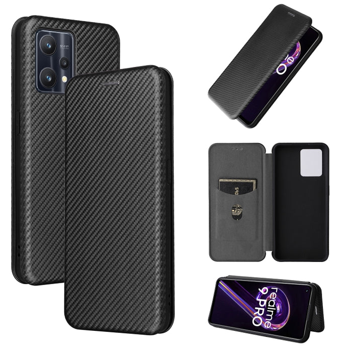Caja de teléfono de cuero magnético con textura de fibra de carbono, For OPPO Find X5 Lite, For OPPO Realme 9 Pro, For Xiaomi Redmi Note 11 4G / Note 11S 4G, For Nokia G11 / G21