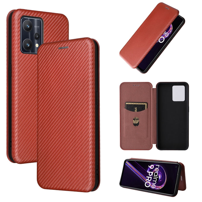 Caja de teléfono de cuero magnético con textura de fibra de carbono, For OPPO Find X5 Lite, For OPPO Realme 9 Pro, For Xiaomi Redmi Note 11 4G / Note 11S 4G, For Nokia G11 / G21