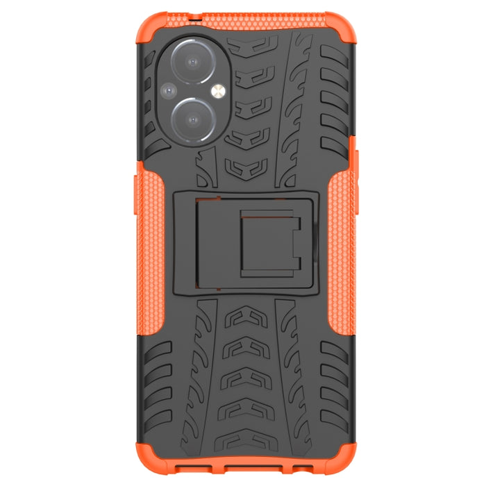 Funda para teléfono TPU+PC a prueba de golpes con textura de neumático con soporte, For OnePlus Nord N20 5G, For Samsung Galaxy A73 5G, For Samsung Galaxy A23, For Xiaomi Redmi Note 11S 4G International Version                                          ...
