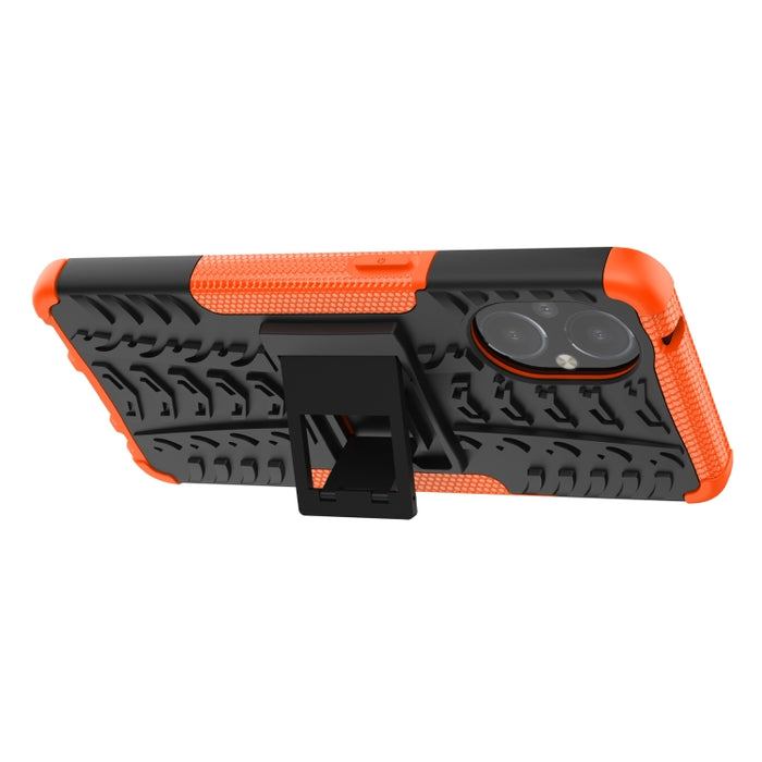 Funda para teléfono TPU+PC a prueba de golpes con textura de neumático con soporte, For OnePlus Nord N20 5G, For Samsung Galaxy A73 5G, For Samsung Galaxy A23, For Xiaomi Redmi Note 11S 4G International Version                                          ...