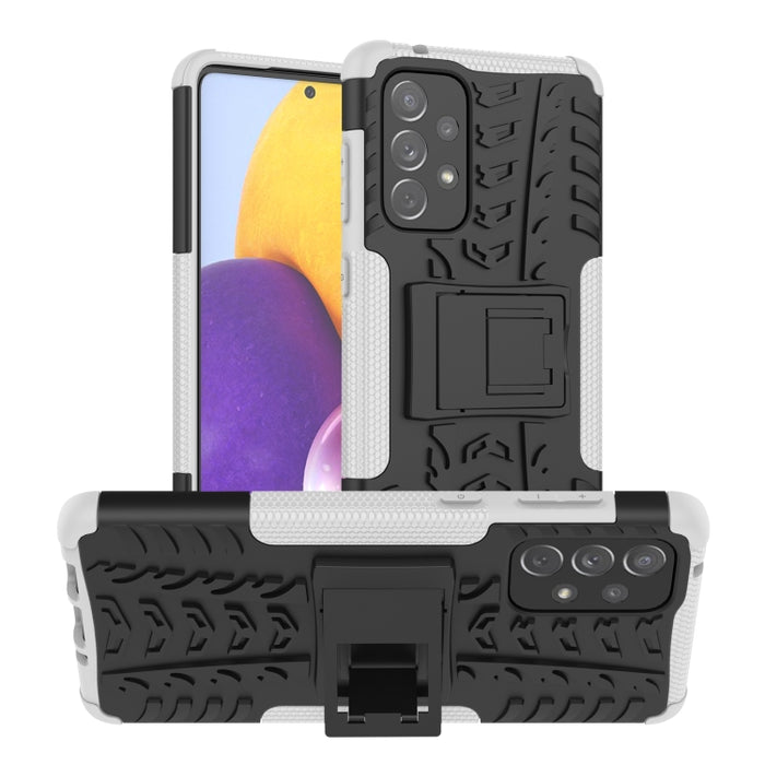 Funda para teléfono TPU+PC a prueba de golpes con textura de neumático con soporte, For OnePlus Nord N20 5G, For Samsung Galaxy A73 5G, For Samsung Galaxy A23, For Xiaomi Redmi Note 11S 4G International Version                                          ...