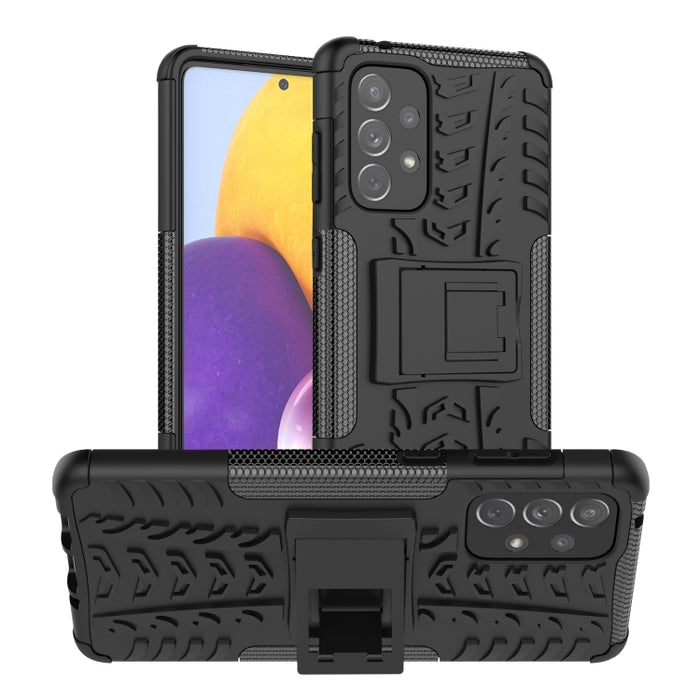 Funda para teléfono TPU+PC a prueba de golpes con textura de neumático con soporte, For OnePlus Nord N20 5G, For Samsung Galaxy A73 5G, For Samsung Galaxy A23, For Xiaomi Redmi Note 11S 4G International Version                                          ...