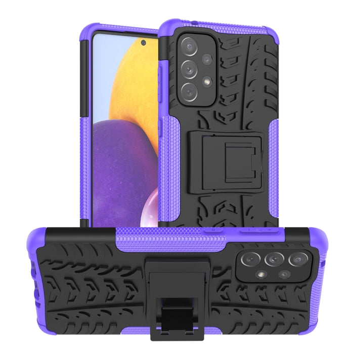 Funda para teléfono TPU+PC a prueba de golpes con textura de neumático con soporte, For OnePlus Nord N20 5G, For Samsung Galaxy A73 5G, For Samsung Galaxy A23, For Xiaomi Redmi Note 11S 4G International Version                                          ...