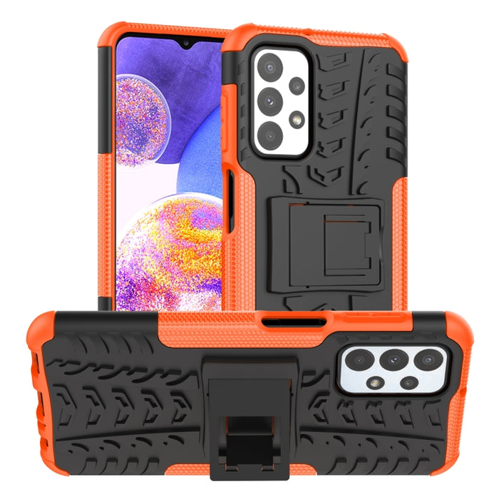 Funda para teléfono TPU+PC a prueba de golpes con textura de neumático con soporte, For OnePlus Nord N20 5G, For Samsung Galaxy A73 5G, For Samsung Galaxy A23, For Xiaomi Redmi Note 11S 4G International Version                                          ...