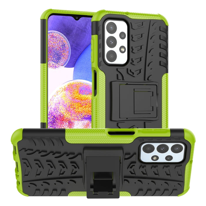 Funda para teléfono TPU+PC a prueba de golpes con textura de neumático con soporte, For OnePlus Nord N20 5G, For Samsung Galaxy A73 5G, For Samsung Galaxy A23, For Xiaomi Redmi Note 11S 4G International Version                                          ...