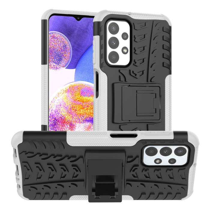 Funda para teléfono TPU+PC a prueba de golpes con textura de neumático con soporte, For OnePlus Nord N20 5G, For Samsung Galaxy A73 5G, For Samsung Galaxy A23, For Xiaomi Redmi Note 11S 4G International Version                                          ...