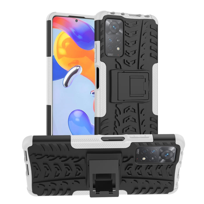 Funda para teléfono TPU+PC a prueba de golpes con textura de neumático con soporte, For OnePlus Nord N20 5G, For Samsung Galaxy A73 5G, For Samsung Galaxy A23, For Xiaomi Redmi Note 11S 4G International Version                                          ...