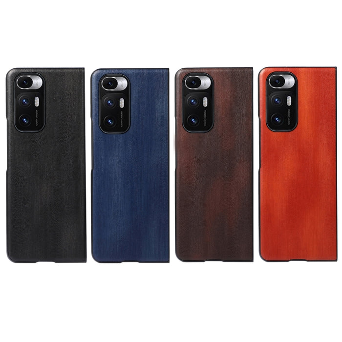 Funda de teléfono PU con textura de vaca amarilla, For Xiaomi 12 Pro, For Xiaomi 12 / 12X, For Xiaomi Mi Mix Fold