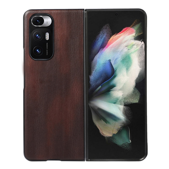 Funda de teléfono PU con textura de vaca amarilla, For Xiaomi 12 Pro, For Xiaomi 12 / 12X, For Xiaomi Mi Mix Fold