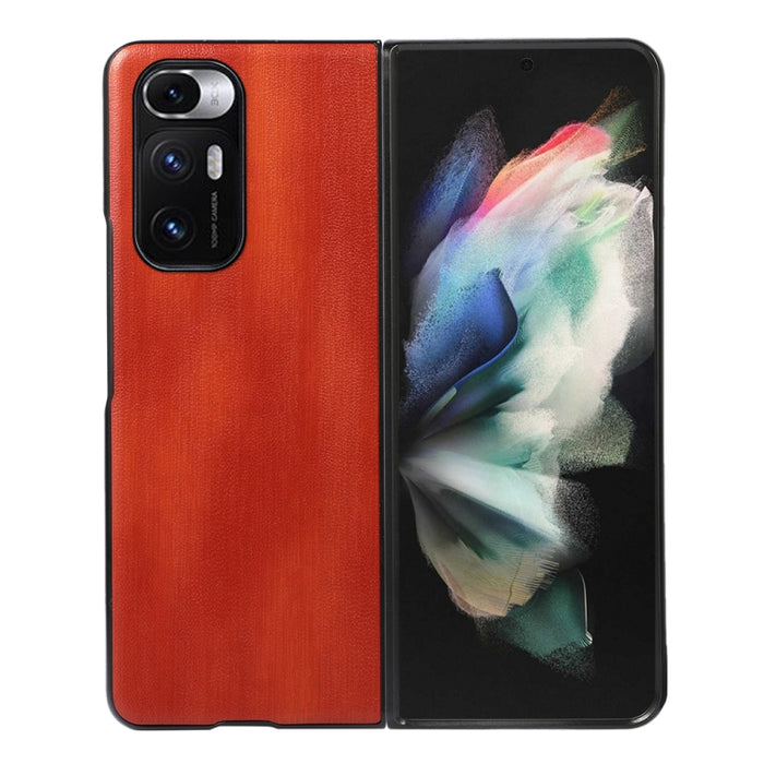 Funda de teléfono PU con textura de vaca amarilla, For Xiaomi 12 Pro, For Xiaomi 12 / 12X, For Xiaomi Mi Mix Fold