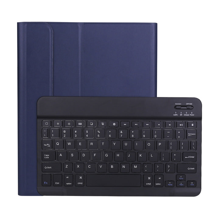 Estuche de cuero con teclado Bluetooth ultrafino con textura de piel de cordero A11B con portalápices