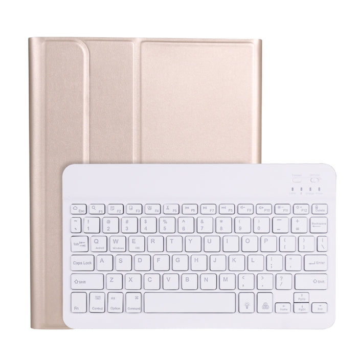 A11BS Estuche de cuero con teclado Bluetooth ultrafino con textura de piel de cordero con portalápices y retroiluminación