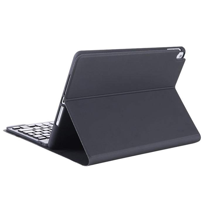 T098B Candy Color Skin Feel Texture Teclado Bluetooth Funda de cuero con portalápices