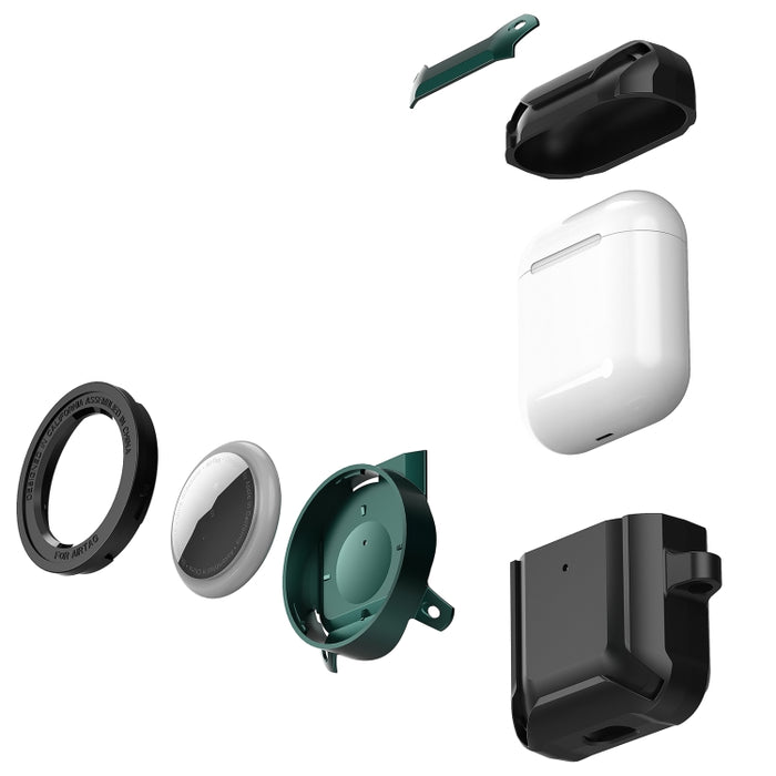 Estuche protector para auriculares inalámbricos con estuche AirTag
