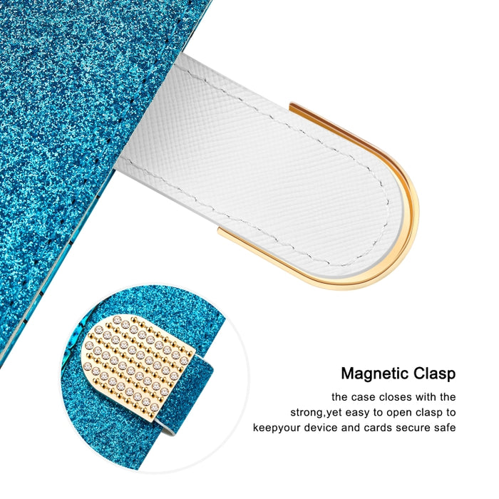 Estuche para teléfono de cuero de cocodrilo a juego con polvo de brillo láser, For Xiaomi Redmi Note 11 Pro International, For Xiaomi Redmi Note 11 International