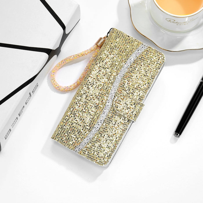 Estuche para teléfono de cuero con polvo de brillo, For Xiaomi Redmi Note 11 Pro International, For Xiaomi Redmi Note 11 International