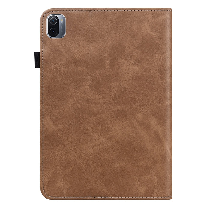 Estuche de cuero a rayas en relieve de color sólido, For Xiaomi Pad 5 / Pad 5 Pro, For Amazon Fire HD 10 Plus / Fire HD 10 (2021), For Amazon Paperwhite 5 2021