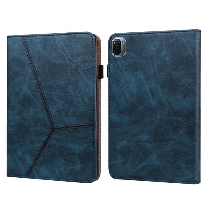 Estuche de cuero a rayas en relieve de color sólido, For Xiaomi Pad 5 / Pad 5 Pro, For Amazon Fire HD 10 Plus / Fire HD 10 (2021), For Amazon Paperwhite 5 2021