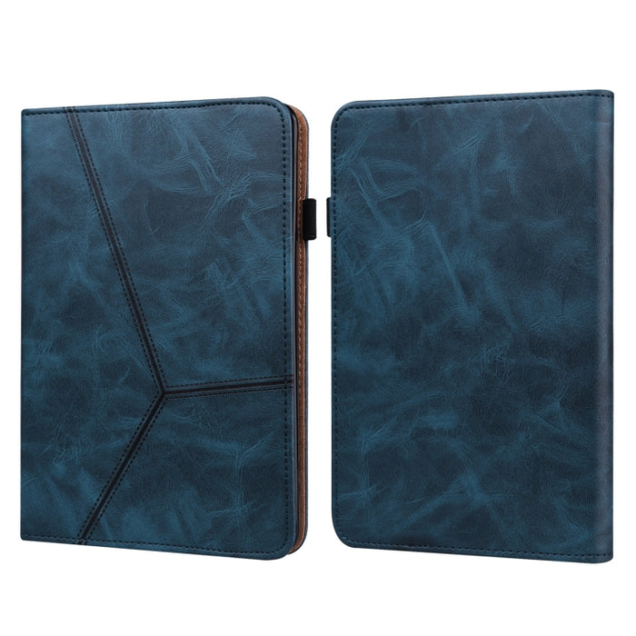 Estuche de cuero a rayas en relieve de color sólido, For Xiaomi Pad 5 / Pad 5 Pro, For Amazon Fire HD 10 Plus / Fire HD 10 (2021), For Amazon Paperwhite 5 2021
