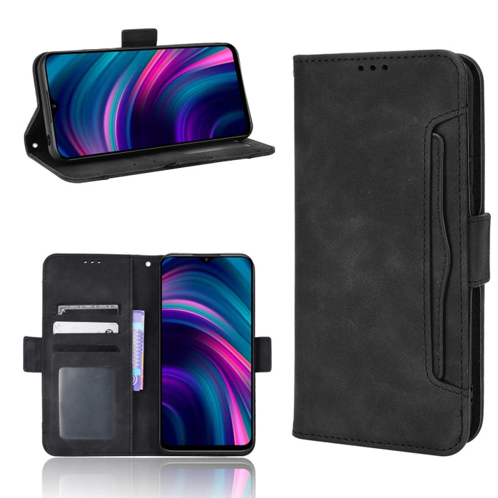 Estuche para teléfono de cuero con patrón de piel de becerro, For BLU G51 Plus, For BLU G91 Pro, For OPPO Realme Q3T / Q3S, For OPPO Reno7 5G / Find X5 Lite, For Schok Volt SV55 / SV55216, For TCL 30V 5G, For vivo S12 / V23 5G, For vivo Y76 5G         ...