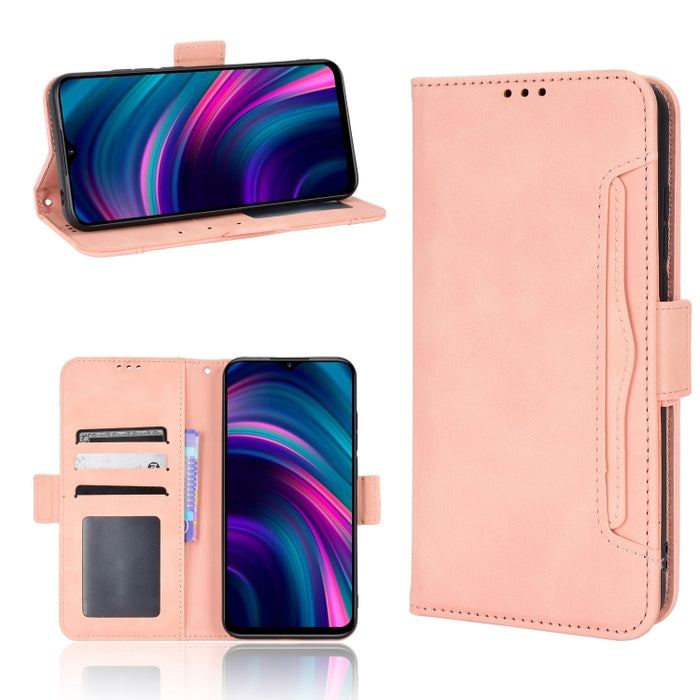 Estuche para teléfono de cuero con patrón de piel de becerro, For BLU G51 Plus, For BLU G91 Pro, For OPPO Realme Q3T / Q3S, For OPPO Reno7 5G / Find X5 Lite, For Schok Volt SV55 / SV55216, For TCL 30V 5G, For vivo S12 / V23 5G, For vivo Y76 5G         ...