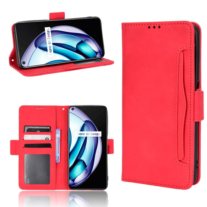 Estuche para teléfono de cuero con patrón de piel de becerro, For BLU G51 Plus, For BLU G91 Pro, For OPPO Realme Q3T / Q3S, For OPPO Reno7 5G / Find X5 Lite, For Schok Volt SV55 / SV55216, For TCL 30V 5G, For vivo S12 / V23 5G, For vivo Y76 5G         ...